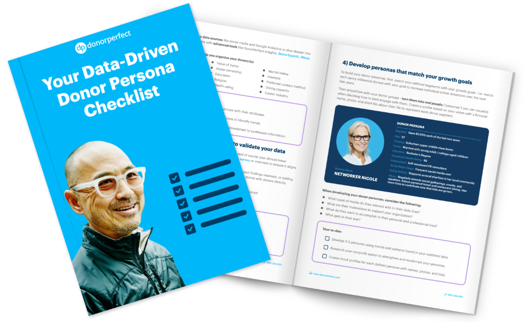 Image of the DonorPerfect Ebook: Your Data-Driven Donor Persona Checklist