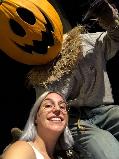 pumpkin man and Laura