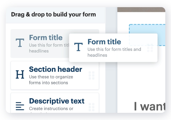 Online form builder