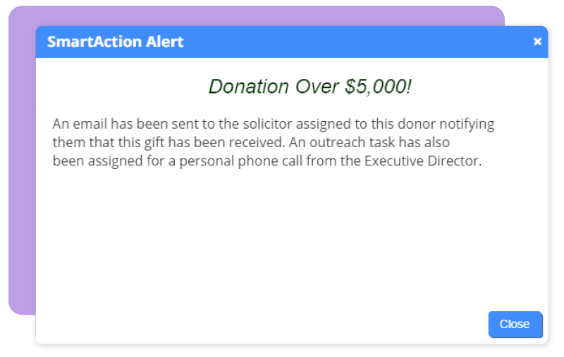 Fundraising Automation Screenshot