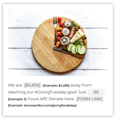 Timed update Giving Tuesday social media template mockup