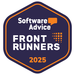 Software Advice Front Runners Badge 2025