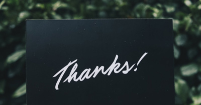 Thank you card