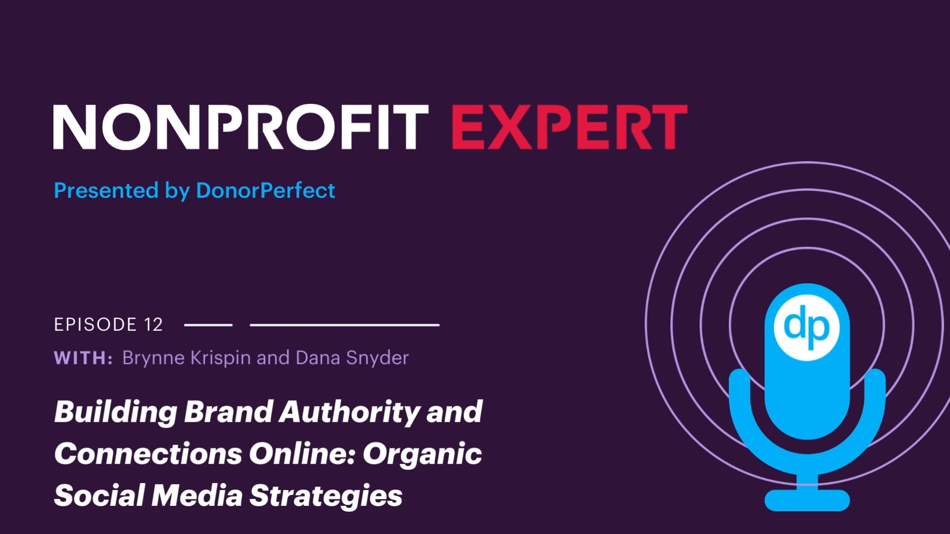 Nonprofit Expert Episode 12 - Building Brand Authority and Connections Online
