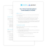 Virtual Events Communications Checklist Mockup