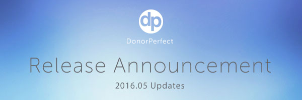 A new version of DonorPerfect released this weekend includes small usability improvements to increase your effectiveness and efficiency in DonorPerfect.