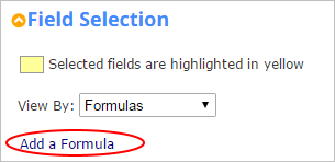 Export Template Formulas