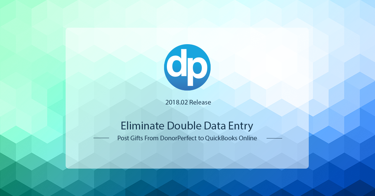 Eliminate double data entry to your nonprofit accounting software. Post gifts from DonorPerfect to QuickBooks Online seamlessly.