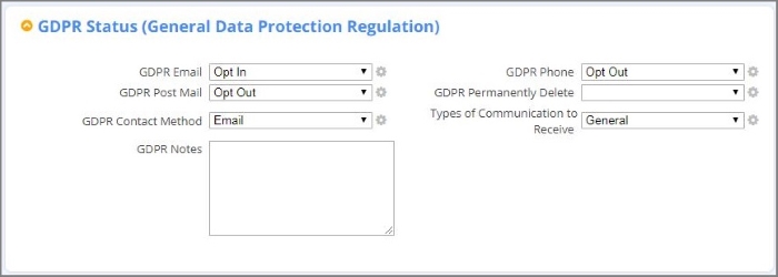 DonorPerfect supports tracking and managing GDPR requirements for donor data and communications preferences.